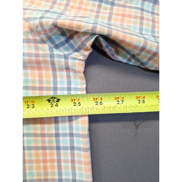 Southern Marsh Mens XL Pastel Plaid Cotton Long Sleeve Button Down Easter Preppy - Picture 6 of 10